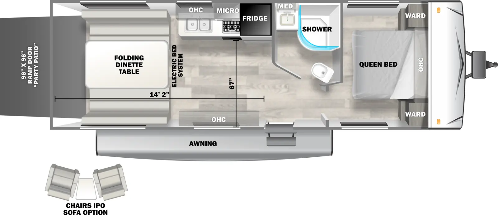 Evo West 2510RTX Floorplan